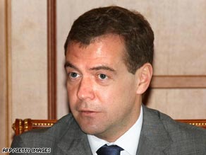 Russian President Dmitry Medvedev says his troops will begin withdrawing from Georgia on Monday.