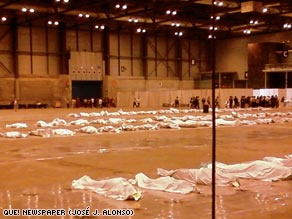 A section of fuselage was on the few sections of easily identifiable wreckage.