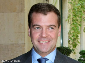 Russian president Dmitry Medvedev