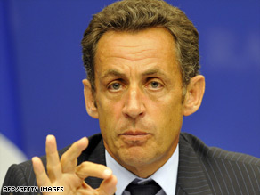 French President Nicolas Sarkozy