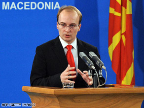 Macedonian Foreign Minister Antonio Milosevski