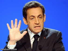 French President Nicolas Sarkozy wants his country to spend its way out of the recession.