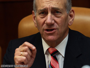 Prime Minister Ehud Olmert has said he would only resign if he is indicted on corruption charges.