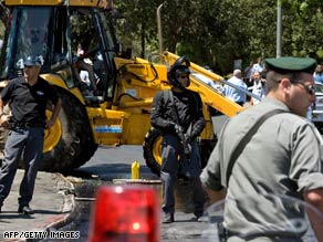 The attack was carried out by a 22-year-old Palestinian from East Jerusalem, police said.