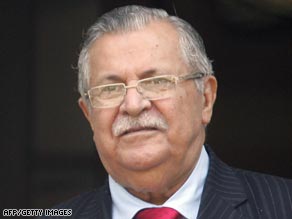 President Jalal Talabani, a Kurd, rejected a provincial elections laws.