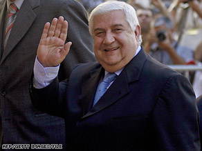 Syrian Foreign Minister Walid Moallem, here in May, met with top U.S. diplomats this week, officials say.