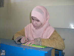 CNN's Kyra Phillips went to Iraq as a reporter but ended up learning from students lat a school for the blind.