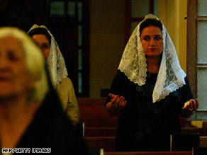Christian refugees receive aid from the Assyrian Christian Church and the Christian community in Kirkuk last week.