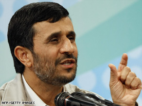 Iranian President Mahmoud Ahmadinejad