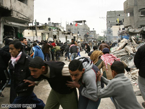 Fires rage overnight in Gaza, where Israel has been bombing what it says are Hamas targets.