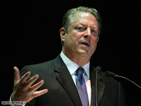 Gore challenged the nation on the fight against global climate change.
