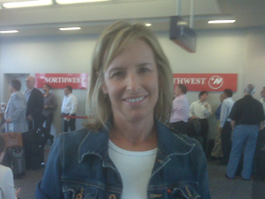Reporter Randi Kaye stuck in the airport.