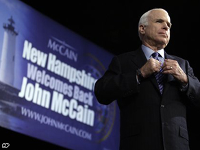 Republican presidential candidate Sen. John McCain listens to an audience member's question during a campaign stop in Rochester, N.H., Tuesday.