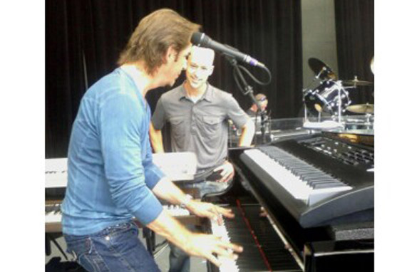 eric and jonathan cain at piano
