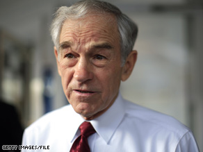 Ron Paul's wife was taken to the hospital Monday.