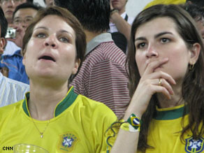 A familiar Olympic refrain: Brazil's football fans had little to cheer about against Argentina.