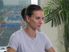 No automaton: Winning Olympic gold is still a thrill for Yelena Isinbayeva.