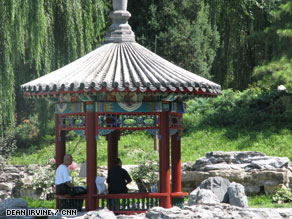 Beijing's Ritan Park offers a peaceful break from the Olympics-fever in China's capital.