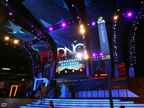 Inside Denver's Pepsi Center, host to the 2008 Democratic National Convention.