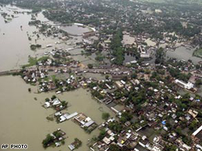 The worst flooding in decades has devastated much of the state of Bihar in India.