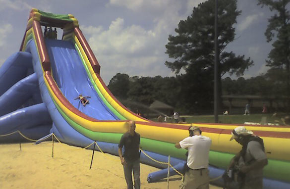 Callaway Gardens inflatable water slide