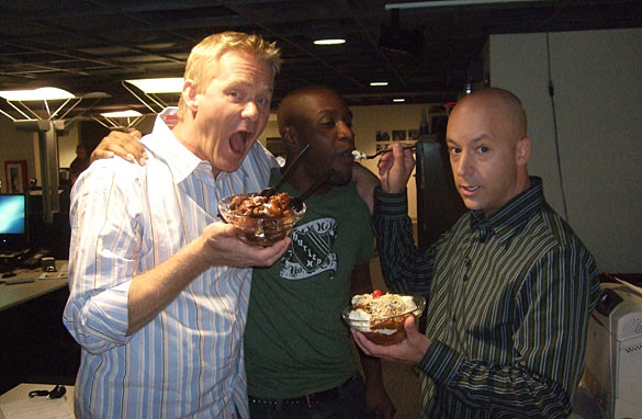Michael Holmes, Charles Gilbert and Eric Lanford with Fair Food