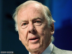 Oilman T. Boone Pickens spoke to CNN.