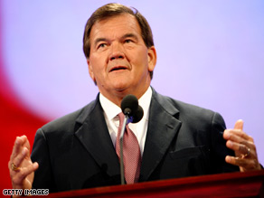 Tom Ridge spoke Thursday night at the Republican National Convention.