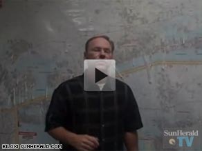 Ricky Mathews, publisher of the Biloxi Sun Herald, says choosing to ride out Hurricane Katrina with his family was 'the worst decision I ever made as a father and as a husband.'