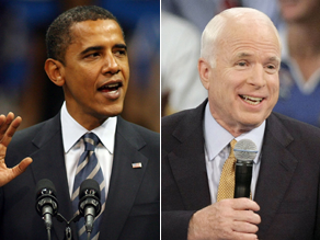 McCain and Obama are nearly tied in two key battleground states.