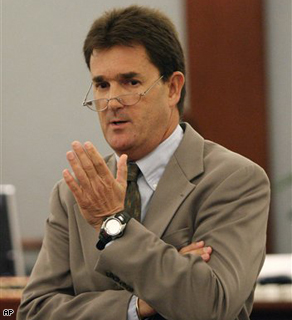O.J. Simpson's attorney Yale Galanter speaks during Simpson's trial in Las Vegas, Wednesday.