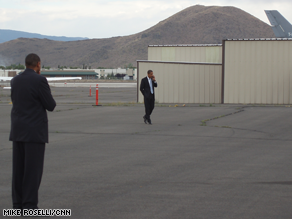 Obama spent Monday evening in Reno working the phones.