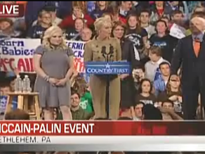 McCain and Palin stumped in Pennsylvania.