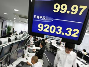 The Nikkei Index suffered a horrid day.