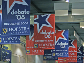 Inside the Spin Room at the final presidential debate.