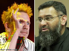 Anjem Choudary, right, as Johnny Rotten anyone?