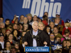 McCain is still trailing in Ohio.