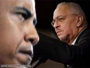 Pennsylvania Republicans highlight Obama's connection to Rev. Wright in a new ad Sunday.