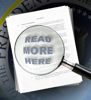 Read the 7-page questionnaire sent by the Office of President Elect Obama here: