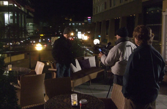 Eric on the patio at Shout