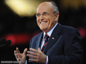 Rudy Giuliani will hit the campaign trail with Saxby Chambliss in Georgia on Tuesday.