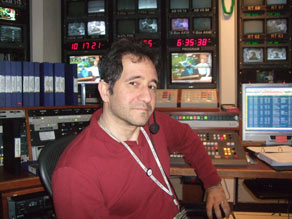 James Argendeli in Headline News Master Control