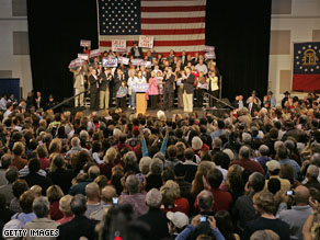 A Dec. 1 rally for Republican incumbent Sen. Saxby Chambliss, (R-GA) in Perry, Georgia.
