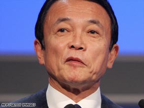 Aso said the U.S. needed to curb overconsumption.