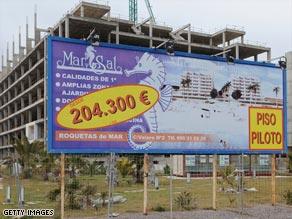 The collapse of the real estate boom in Spain has driven unemployment rates to record levels.