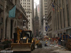 Wall Street under repair is emblematic of  the IPO market collapse on its trading floors.