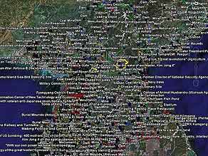 Amateur sleuths of 'North Korean Economy Watch' document landmarks via Google Earth.