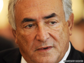 IMF Managing Director Dominique Strauss-Kahn attends a German Bundesbank lecture in Berlin on September 4.