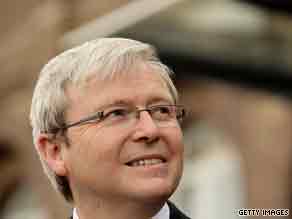 Australian Prime Minister Kevin Rudd believes new model for global growth needed.