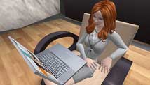 Going to the office in Second Life 